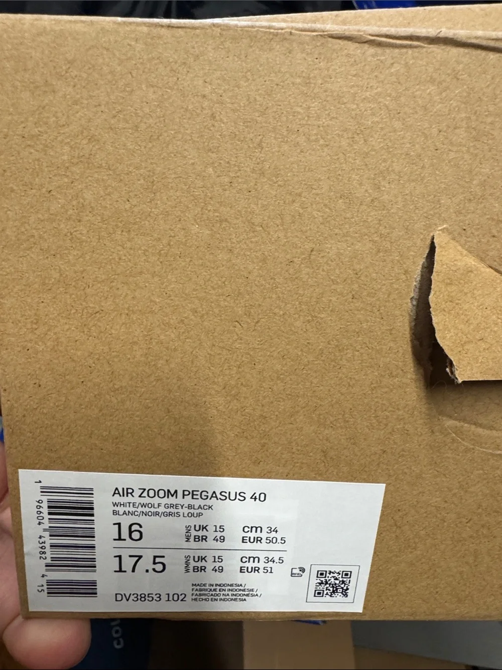 Nike Men’s White and Cream Running Shoes